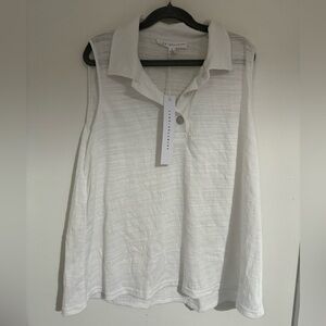 Jane + Delancey White Tank Top size Small NWT